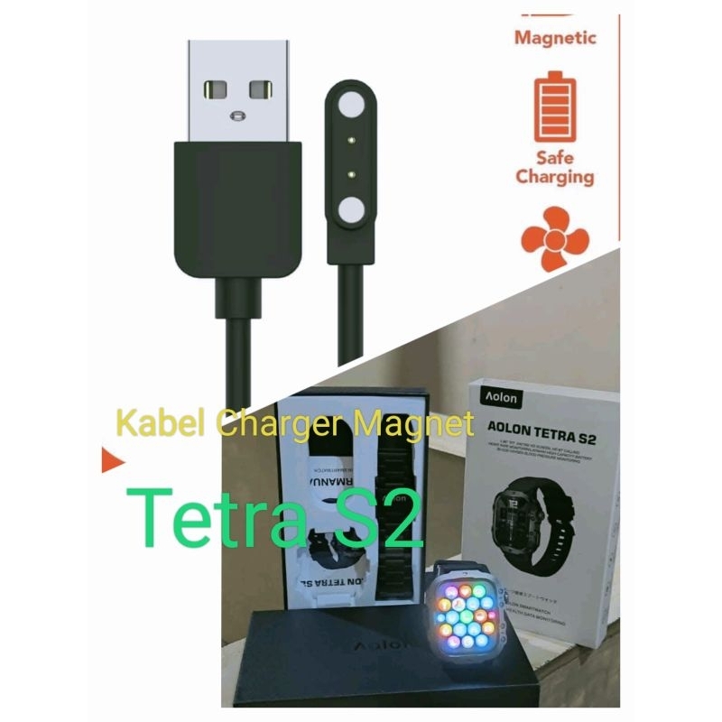 Aolon Watch Tetra S2 Smart Watch Kabel Charger Smartwatch Aolon Watch Mars R3 Foom S2 Tetra S2 Magne