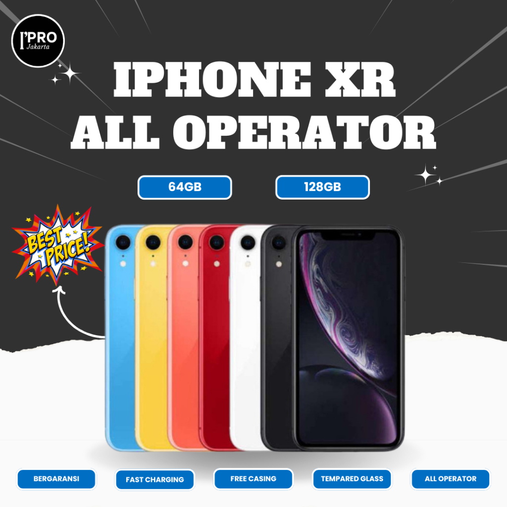 IPHONE XR 64/128/256 GB FULLSET ORIGINAL 100% MULUS