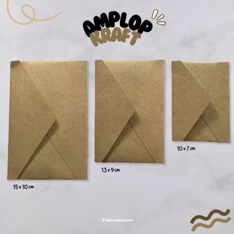 

AMPLOP VINTAGE COKELAT | AMPLOP LEBARAN | AMPLOP AESTHETIC | BAHAN KRAFT 150GSM