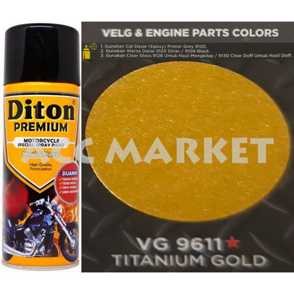 Pilox Diton Premium Pilok Pylox Emas Titanium Gold 9611