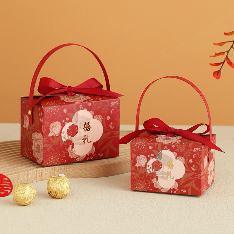 

Joyful Kotak Permen Sangjit Teapai / Kotak Handuk Hun Li Red wedding / Paper Bag ShuangXi / Perlengkapan Sangjit Wed Teapai Phangteh Handuk Box
