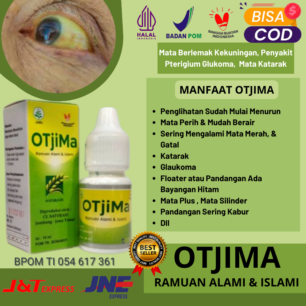 OTJIMA 【100% ORI】 | Obat Tetes Mata Berlemak Kekuningan, Penyakit Pterigium Glukoma,  Mata Katarak