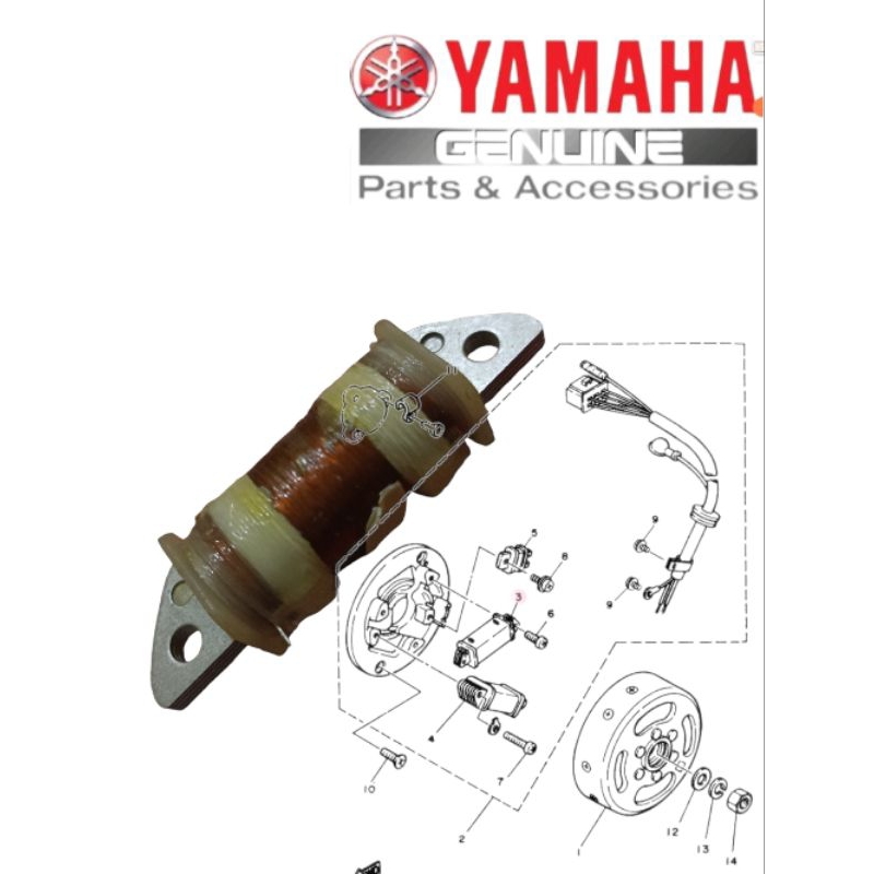 Spul CDI RX KING RXK RXKING 1MF-85520-V0 original japan