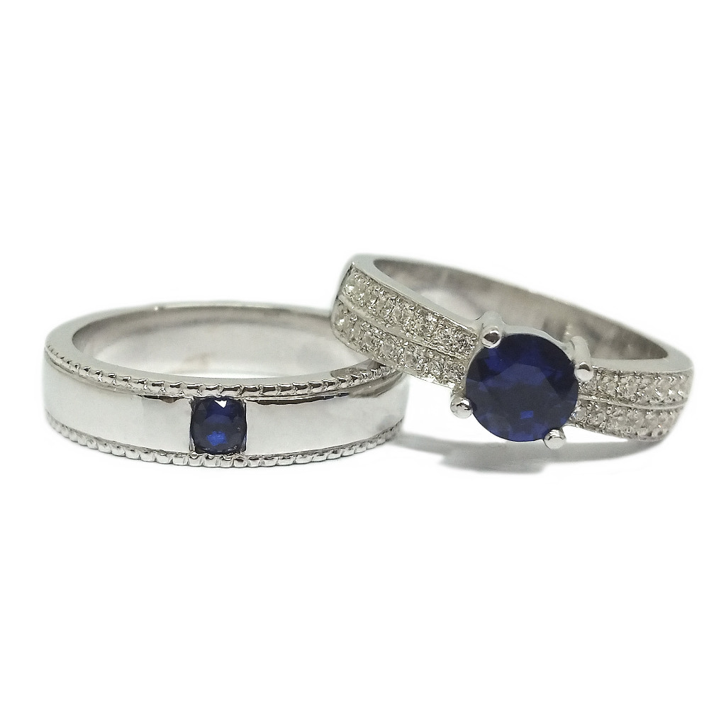 Cincin Couple Perak Asli Ukir Nama A72