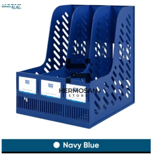 

File Box Foldable 3 layer Tempat Penyimpanan Dokumen Buku Perlengkapan Stasionery Perkantoran Sekolahan