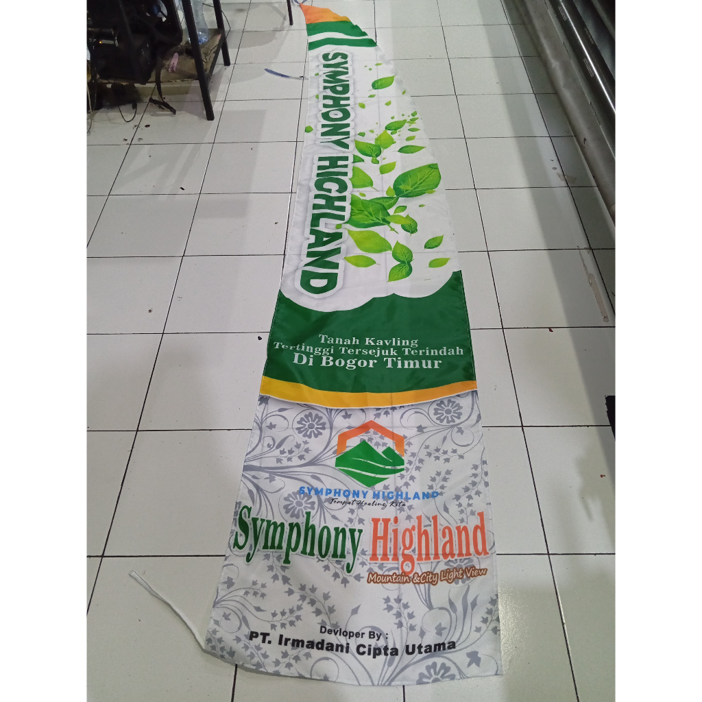 Bendera Custom/Umbul Umbul Custom Bahan Tekstil/Umbul Umbul Spanduk Custom/Cetak Umbul Umbul Custom