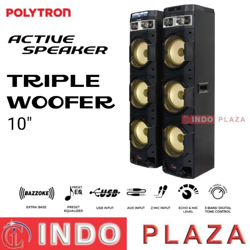 SPEAKER POLYTRON PAS-10DF38 Triple woofer 10 inch with XBR