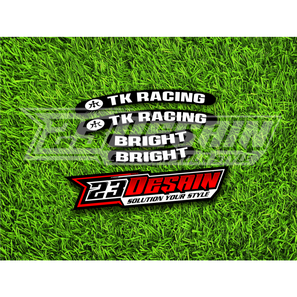 STIKER TK RACING STICKER VELG TK RACING