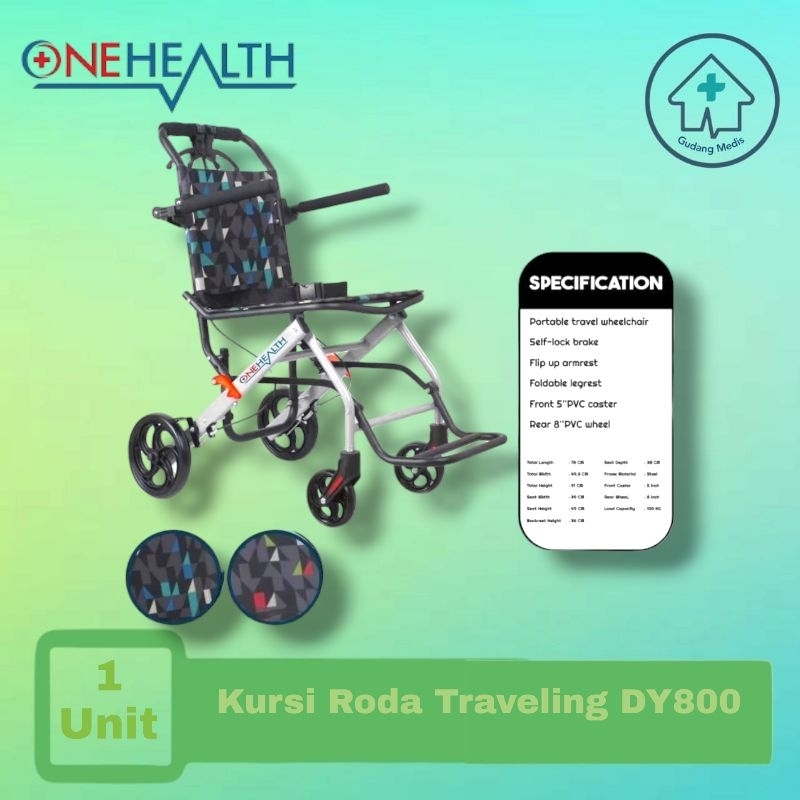 Kursi Roda Traveling One Health DY800 Kursi Roda Traveling  Kursi Roda Umroh