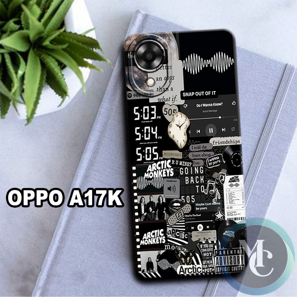 CC26/ Softcase karet lentur untuk oppo a17k/Motif karakter aesthetic/case oppo a17k/kesing oppo a17k