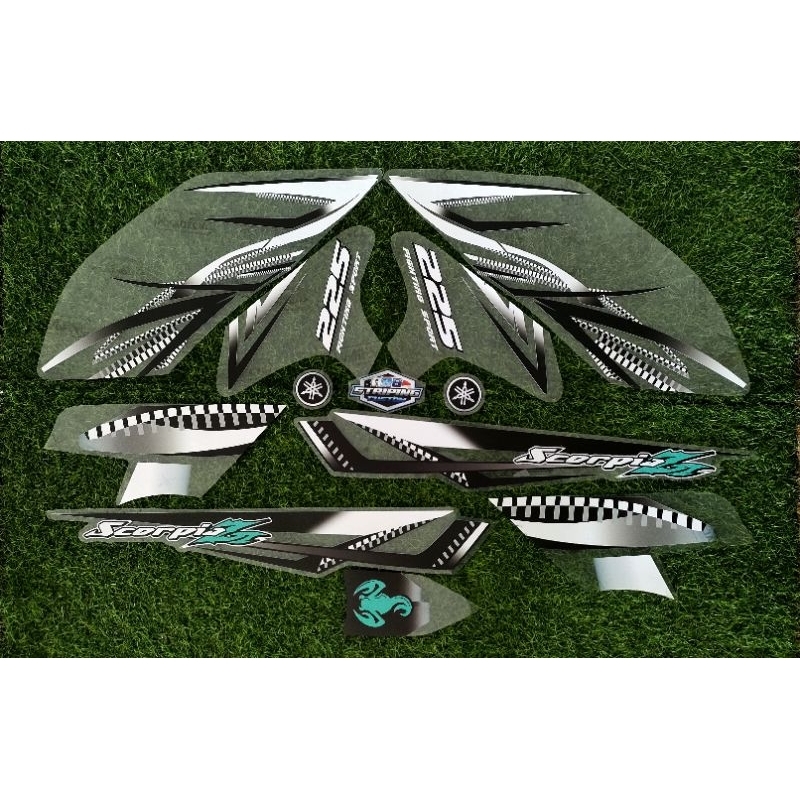 STRIPING STICKER TRANSPARAN SCORPIO Z CUSTOM DESIGN NEW KONSEP