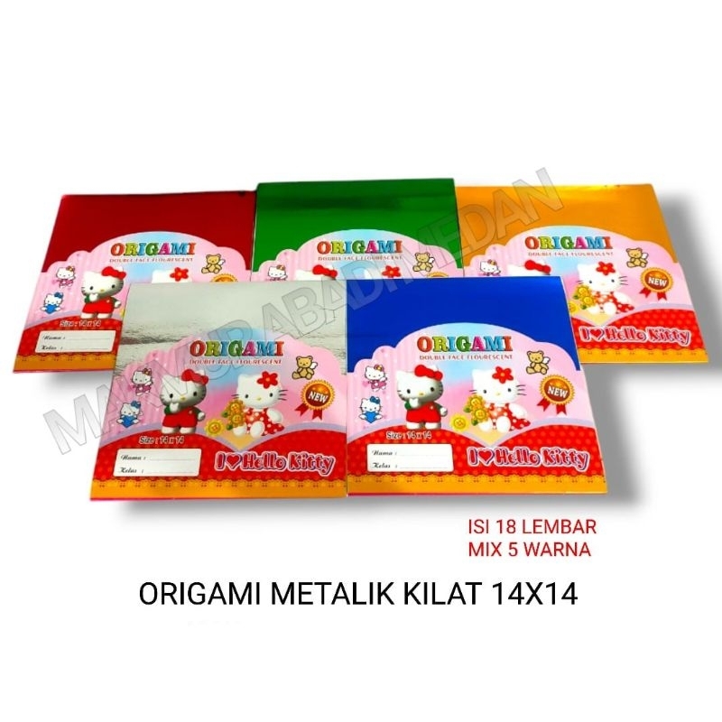 

Origami Metalik 14x14 16x16 cm Kertas Lipat Kilat 1 Sisi Warna Kertas Origami Lipat Warna Warni