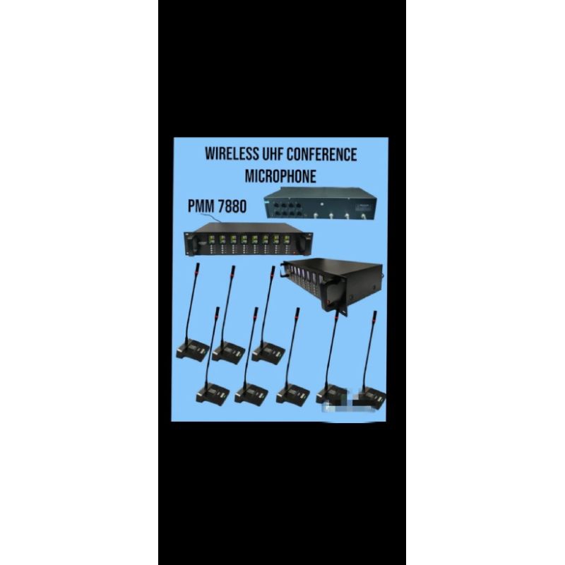 Mic Wireless Conference Mic Meja/Podium Anysong PMM-7880 -- 8bh Mic Meja/Podium