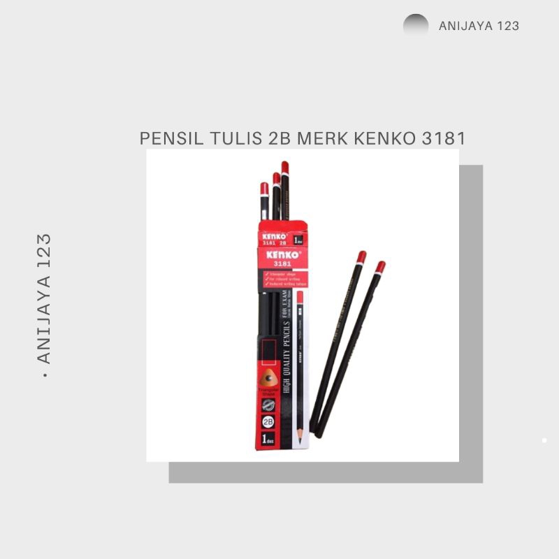 

Pensil Tulis 2B Merk KENKO 3181