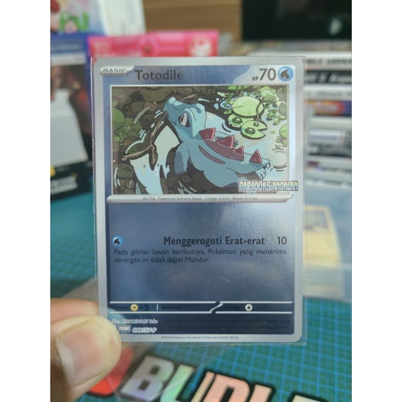 Kartu Pokemon Rare Totodile Special Promo Bimbingan Rasi Original
