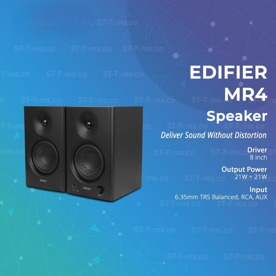 Edifier MR4 / MR 4 Powered Studio Monitor Speakers Active Speaker - Black