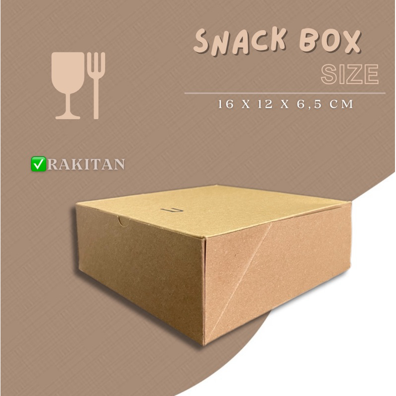 

Kotak Snack Box 16 x 12 HS TEBALLLL - DUS SNACK