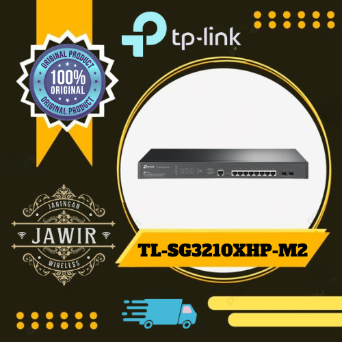 TP-Link TL-SG3210XHP-M2 JetStream 8-Port 2.5GBASE-T and 2-Port 10GE SFP+ L2+ Managed Switch with 8-P