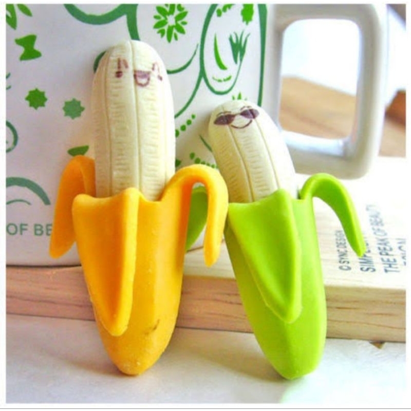 

Penghapus lovely banana/Penghapus lucu/ 1 pack isi 2