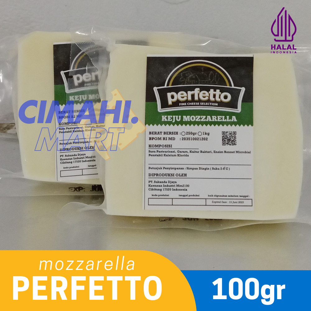 

Keju Mozzarella Perfetto 100gr Import Exp Terbaru