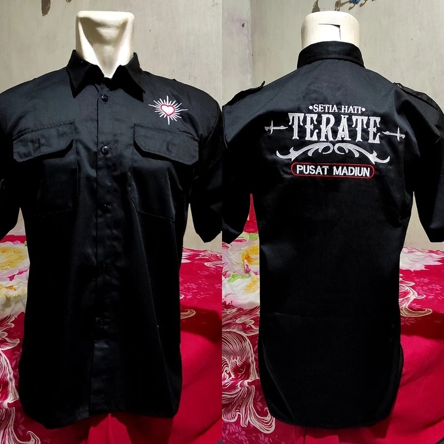 kemeja psht bordir - hem psht - kemeja psht keren