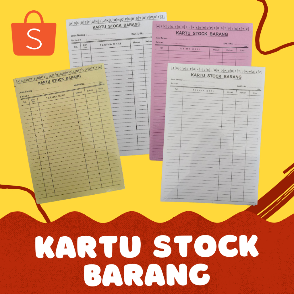 

Kartu Stok/Stock Barang Folio (F4) & Kwarto (A5)