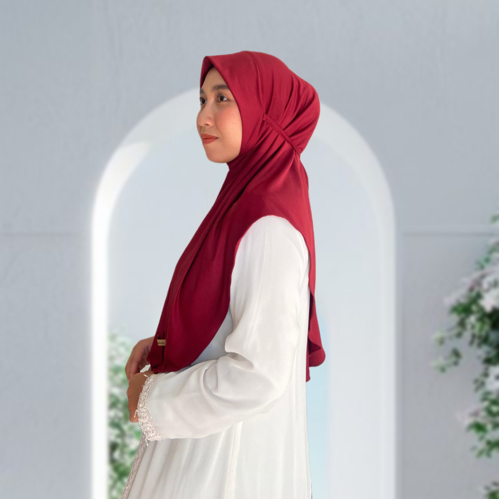 Jilbab Bergo Instan Tali Jersey | Kerudung Instan Ziara Tali Simple Jersey Premium