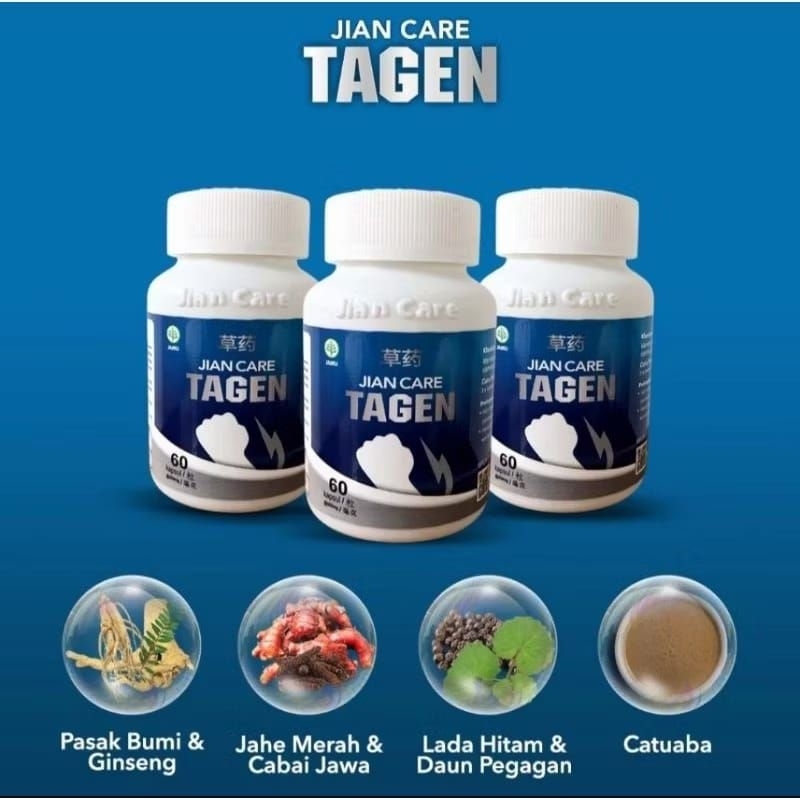 

TAGEN - Obat Herbal JIANCARE untuk Pria & kesuburan 100% ORIGINALĮ PAKET 1BOTOL