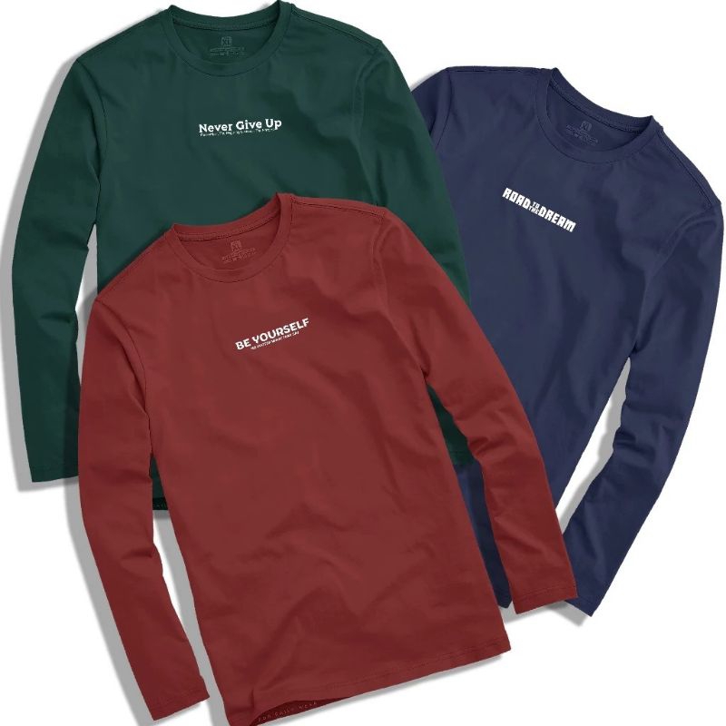 PAKET KAOS LENGAN PANJANG MURAH | KAOS DISTRO PRIA DEWASA