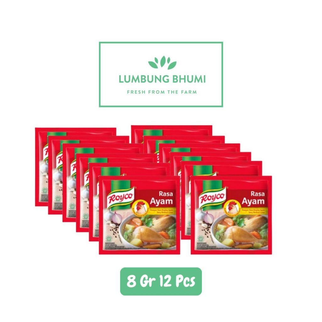

ROYCO Bumbu Kaldu Ayam 8 Gr 12 Pcs - Lumbung Bhumi