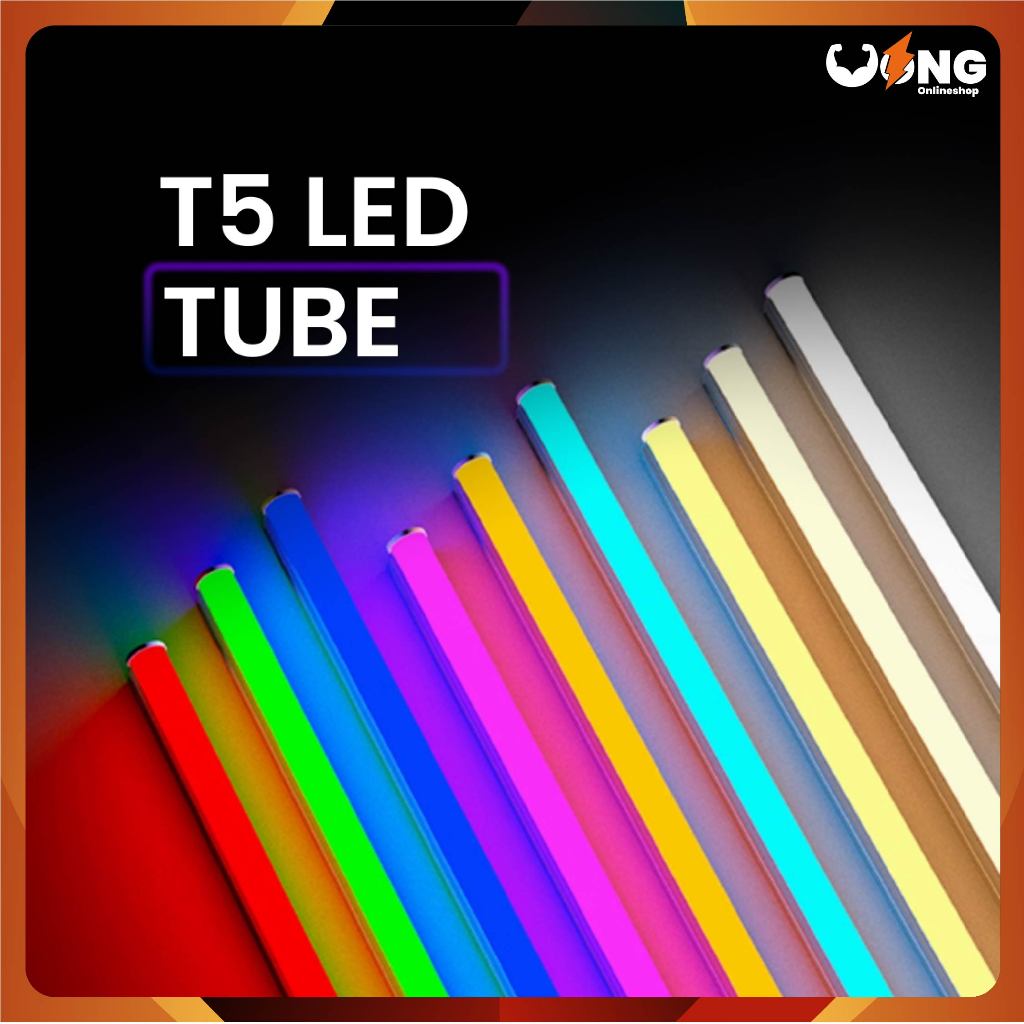 Lampu TL Neon T5 LED 30cm/60cm Tube Warna Warni  Lampu neon led-Wongs