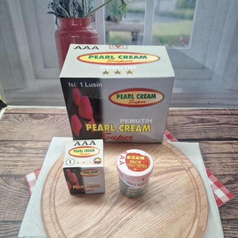 PEARL CREAM BOK TUTUP MERAH(LUSIN)