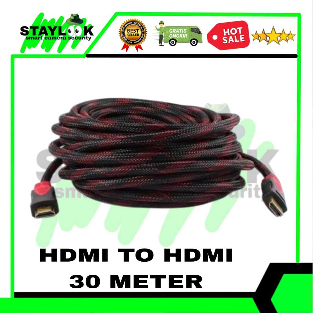 Kabel HDTV 30M SERAT / KABEL HDMI TO HDMI 30 METER / HDMI TO HDMI 30 METER / HDMI 30 METER
