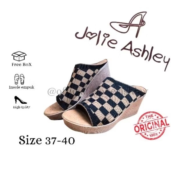 (Jolie Ashley)- Sandal wanita Wedges Aurel08