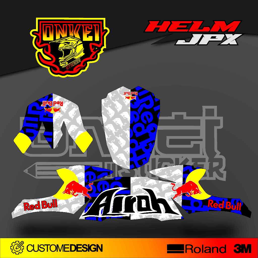 DECAL STICKER HELM JPX HJ11