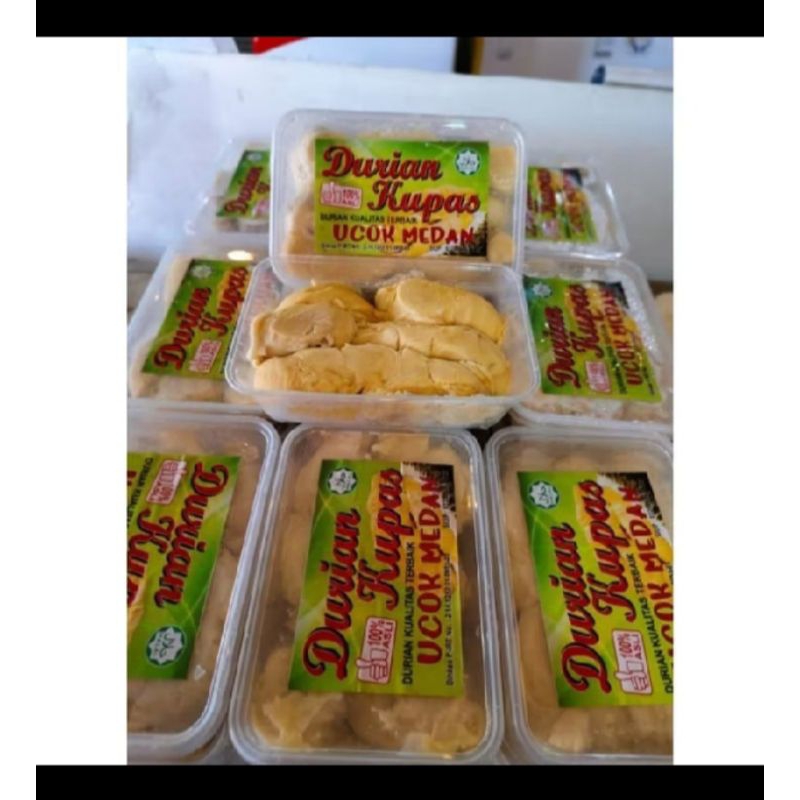 

Durian Ucok Medan 500g/ Durian Kupas Frozen Asli Ucok Medan