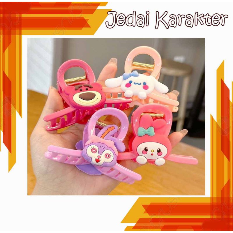 Jedai karakter jepit rambut wanita anak jepitan rambut pin rambut jepit korea jepit cantik jedai bon