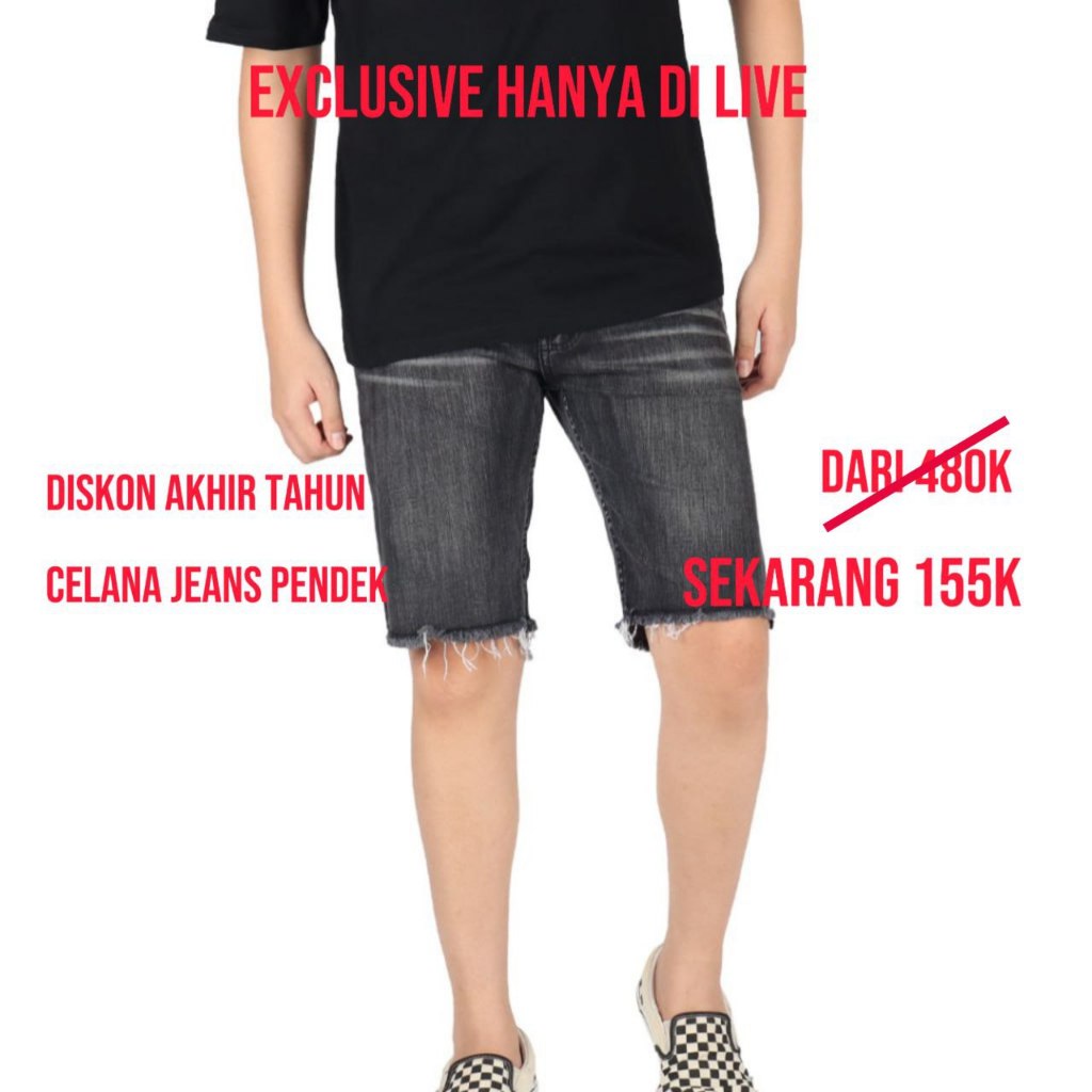 Celana Jeans Pendek Diskon Akhir Tahun Hanya 155k