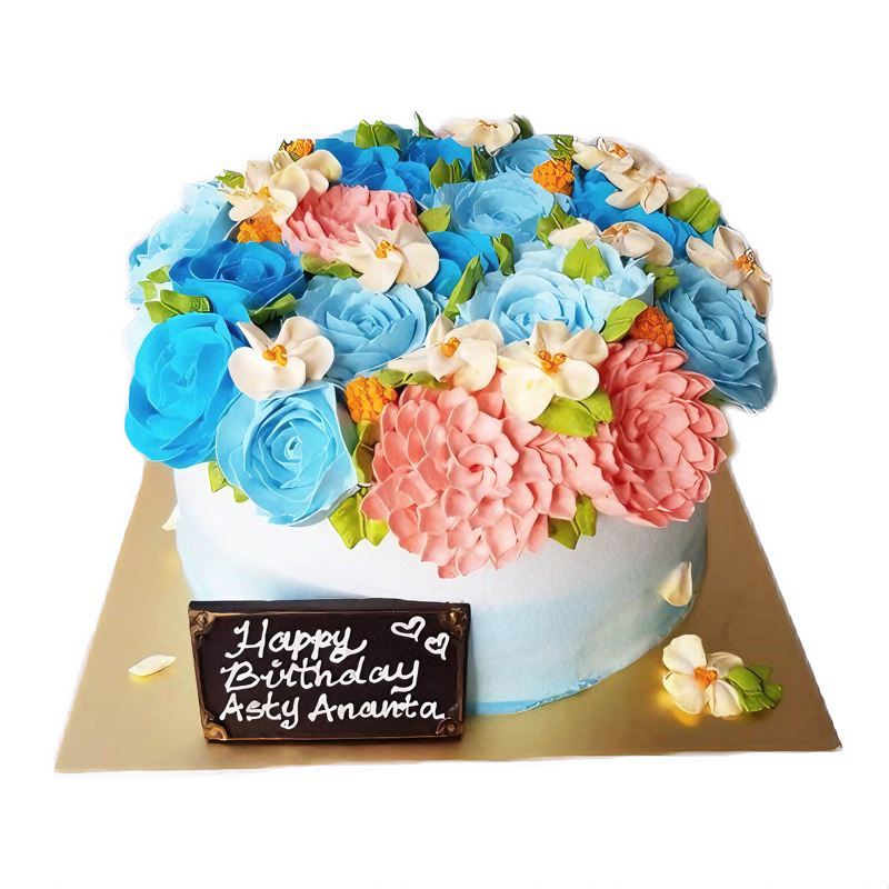 

Cake Flower Bouquet Blue