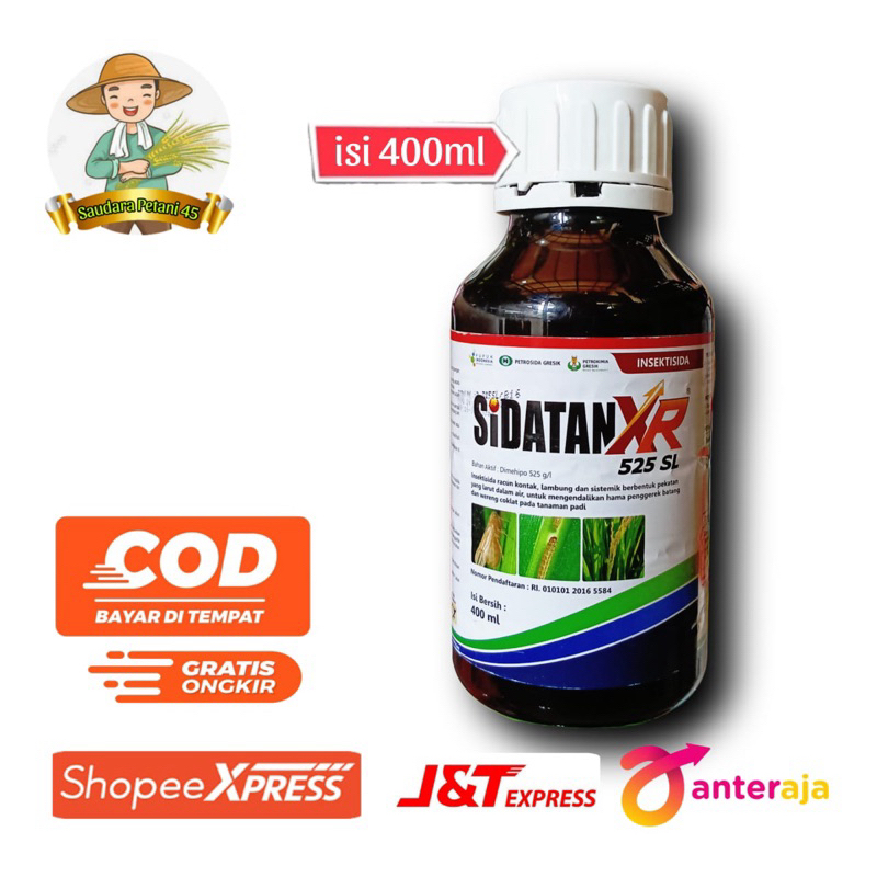 SIDATAN XR 525 SL 400ml insektida Untuk Hama Wereng Sundep & Penggerek Batang