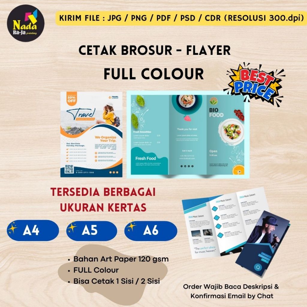 

Cetak Brosur - Flayer | Cetak Media Promosi | Full COLOUR