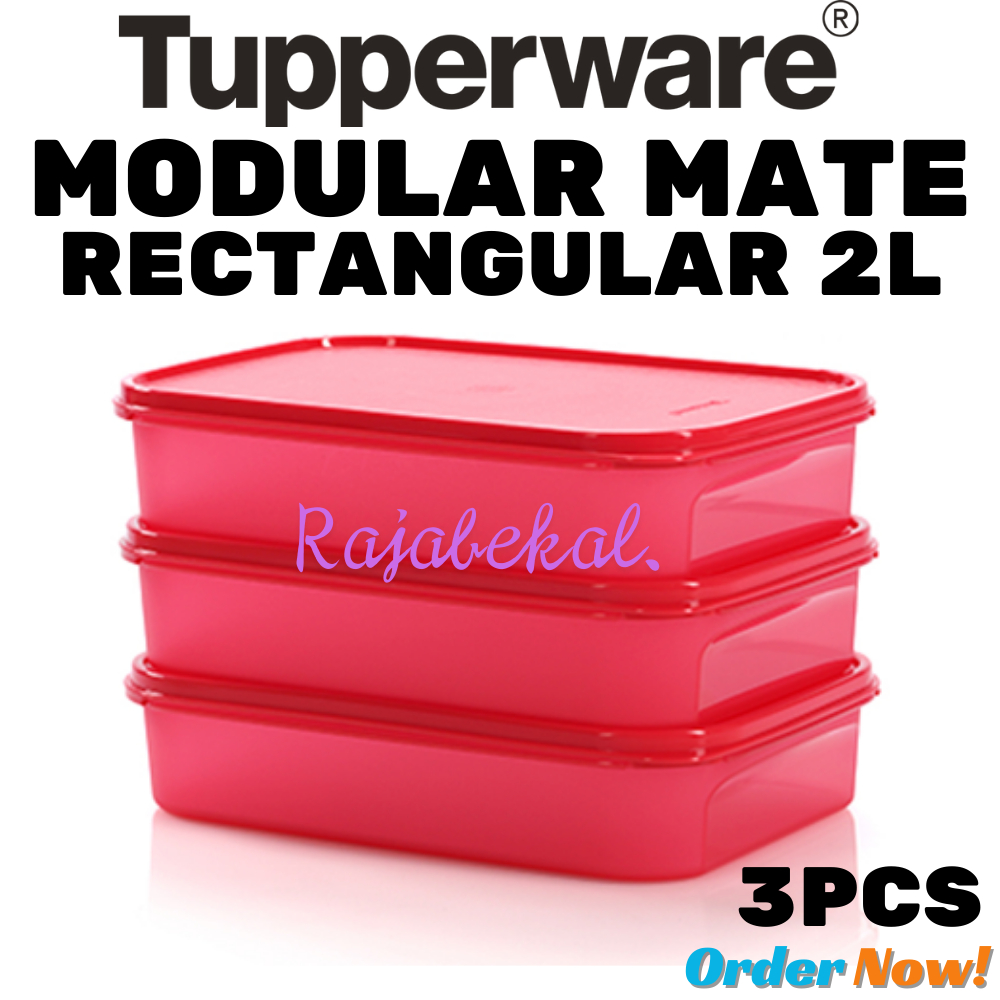 PROMO Tupperware  Modular Mate Rectangular MM rectangular 2L Modular Mates