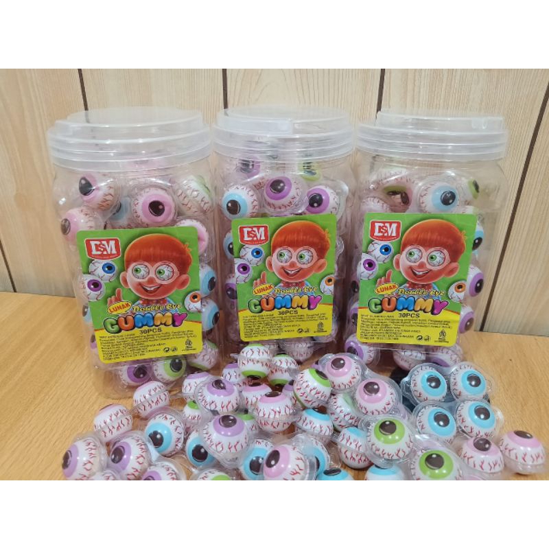 

GUMMY DOUBLE EYE ISI 30 PCS DSM HALAL BPOM