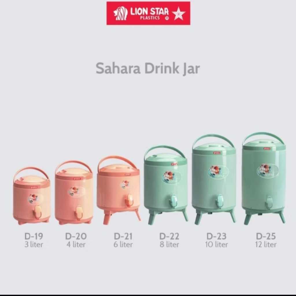 Termos Dispenser Sahara Drink Jar Lion Star/Tempat Air Minuman Tahan Panas Dan Dingin/Dispenser drin