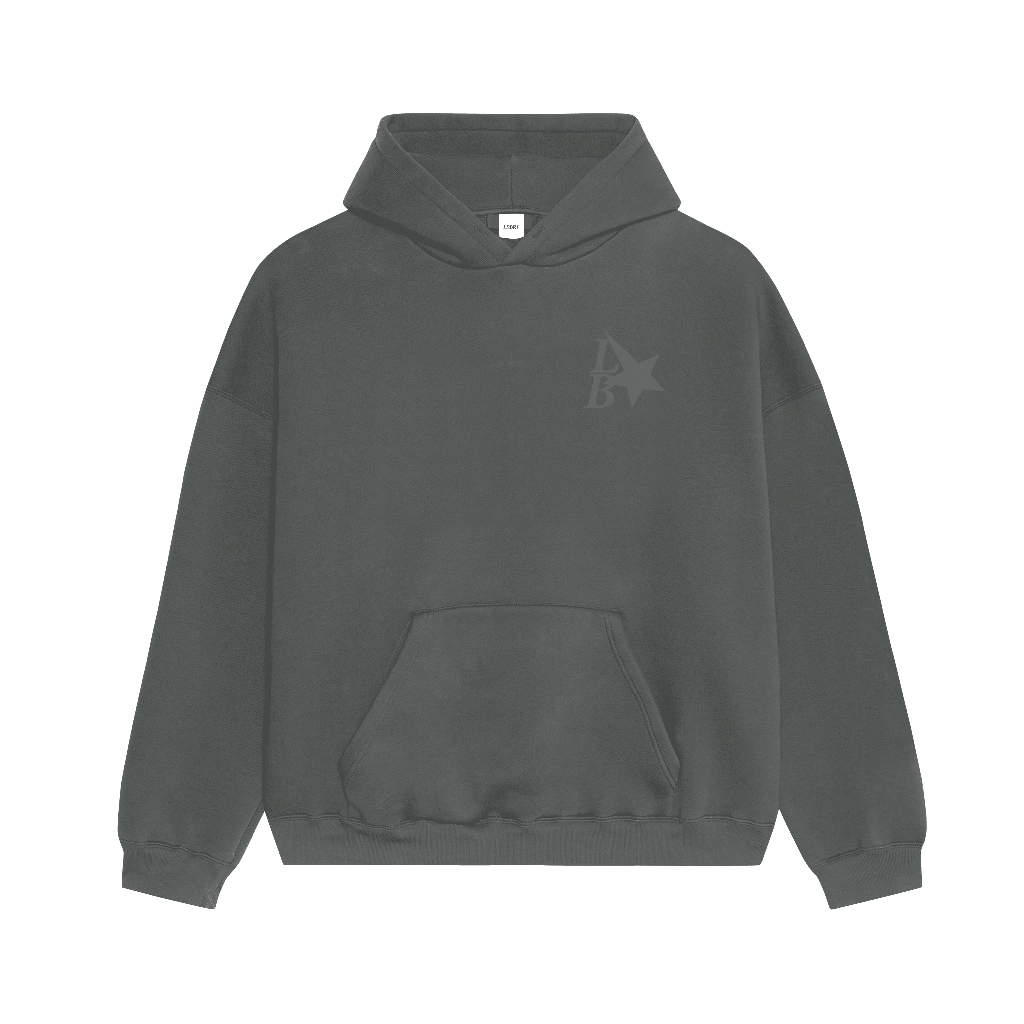 Lodybert Hoodie Pullover Boxy Shooting Star Grey