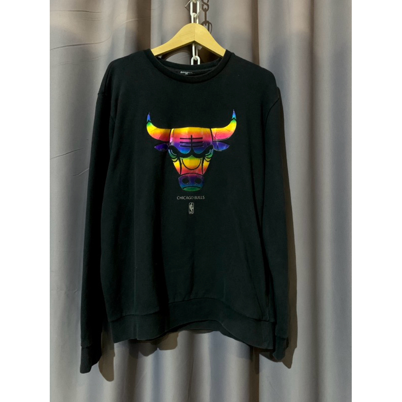 Nba Chicago bulls rainbow pelangi crewneck