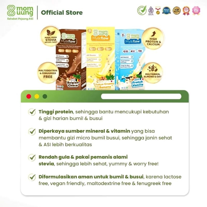 Susu Mylkflow Mom Uung / Susu Booster ASI