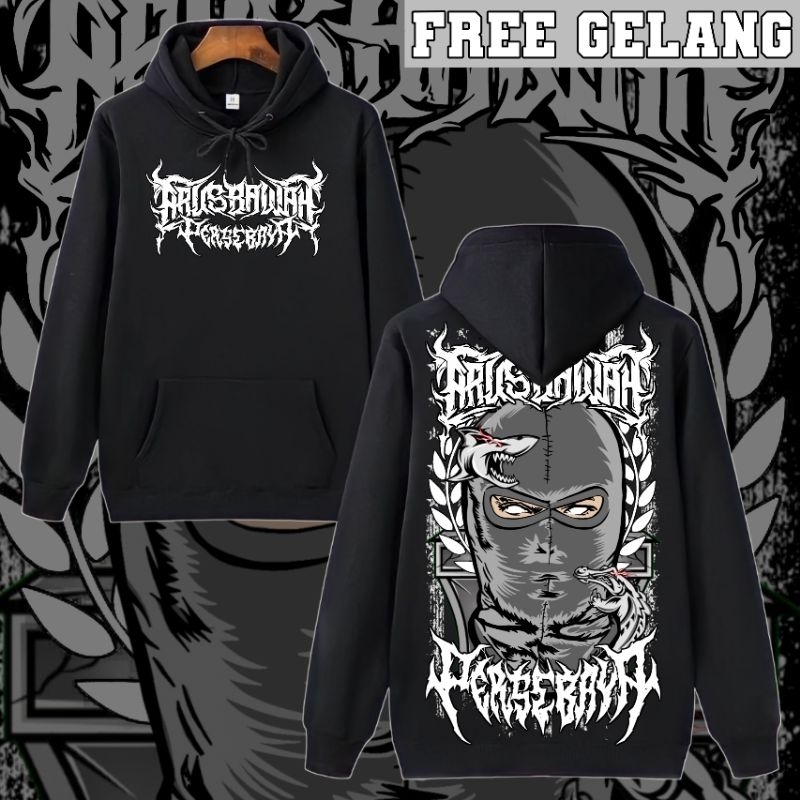HOODIE TEBAL ARUS BAWAH PERSEBAYA FREE GELANG