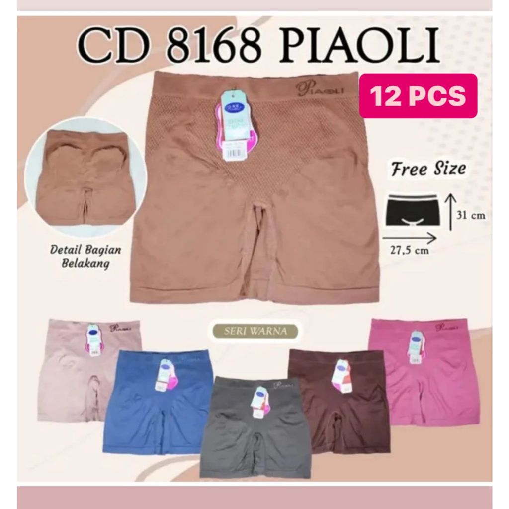 12 pcs |Short wanita dewasa | bahan adem |rajut |short cd wanita PIAOLI celana dalam wanita/dalaman 