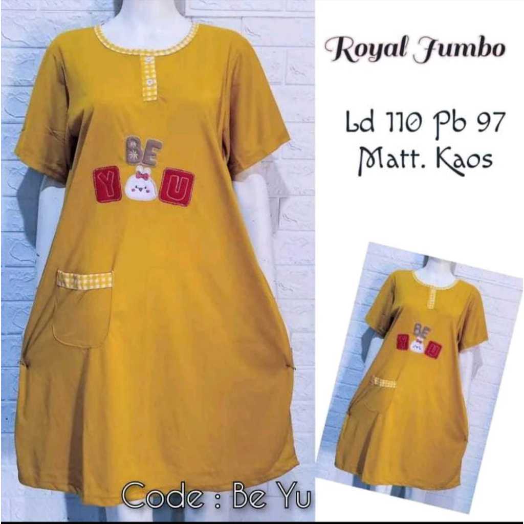 Baju tidur daster kaos wanita standar/jumbo babbydoll bahan kaos premium tebal LD 100-115